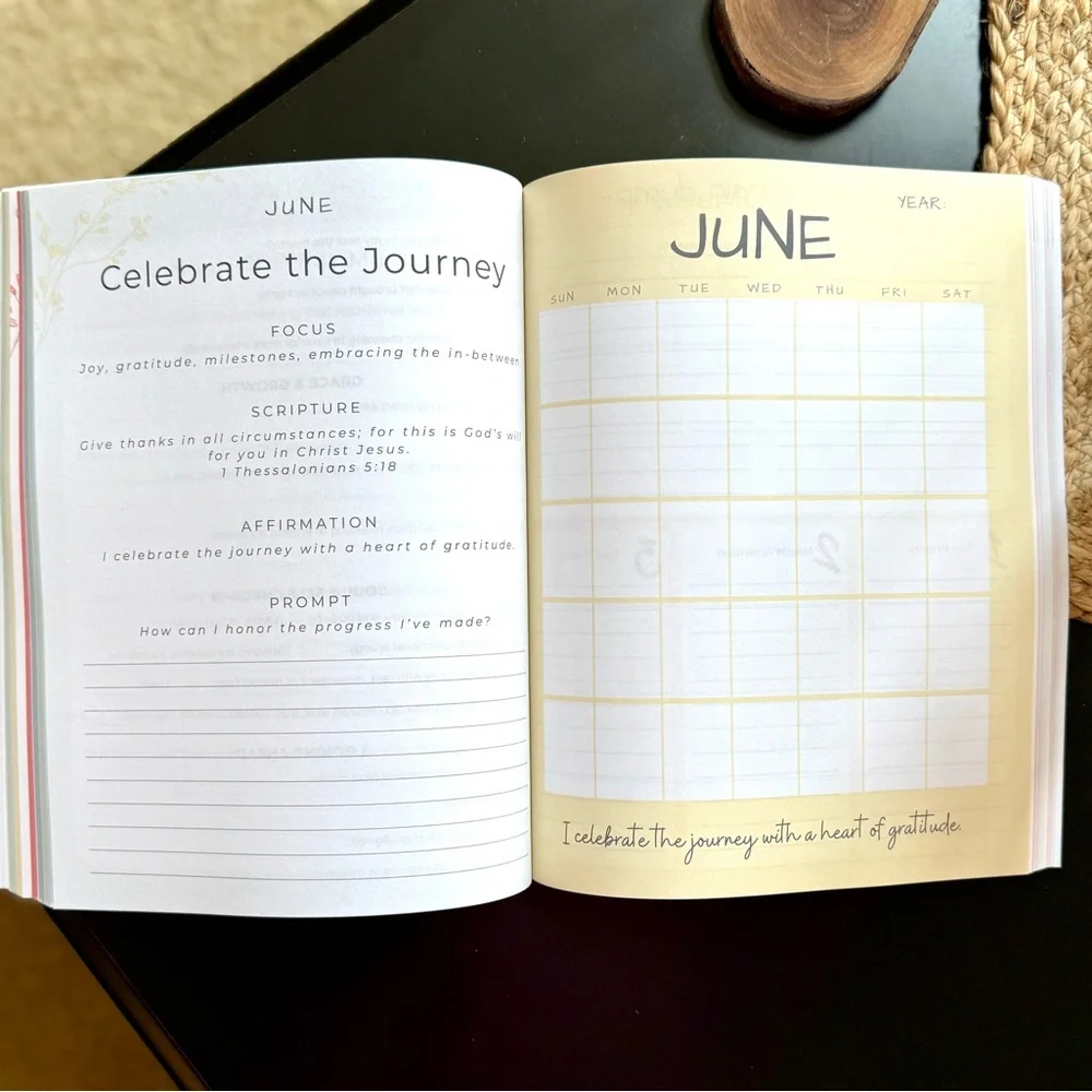 Rooted & Renewed Faith Based Planner and Gratitude Journal all in one - Undated